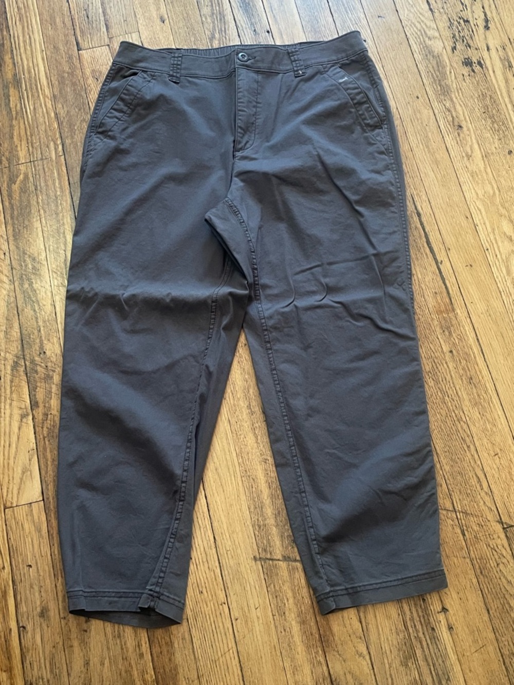 Old Navy Hi Rise OG Chinos, Gray, Size L